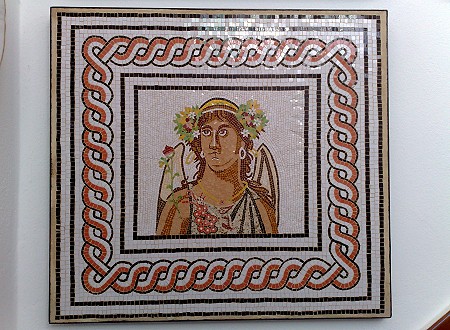 »Frühling«, Detail einer Reproduktion eines römischen Mosaiks