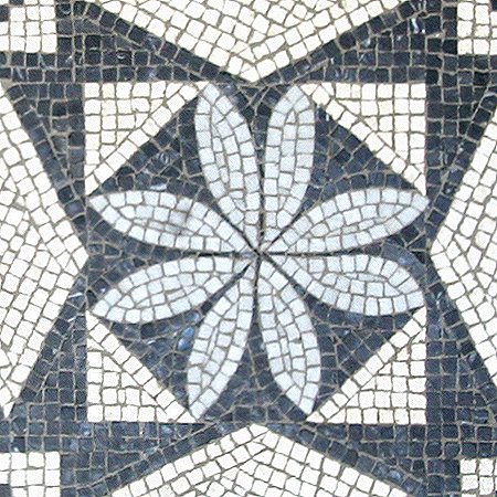 Geometrisches Mosaik, eine Reproduktion eines römischen Mosaiks